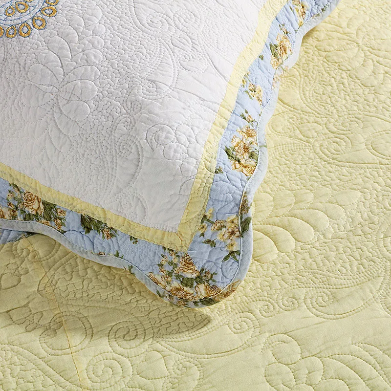 3 шт. хлопковые покрывала для кровати с принтом|cotton quilts set|cotton quilt coverscotton quilted bedspreads