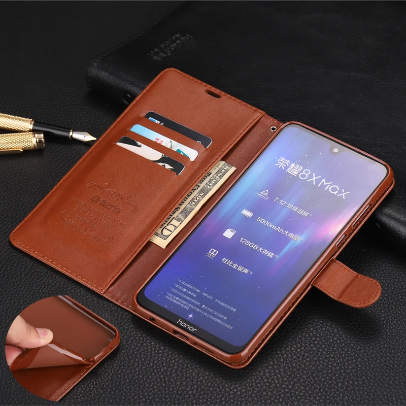 Чехол для Huawei Honor 8X Max флип чехол из искусственной кожи с подставкой 9X Lite 30 30S Pro Y8P Y5P