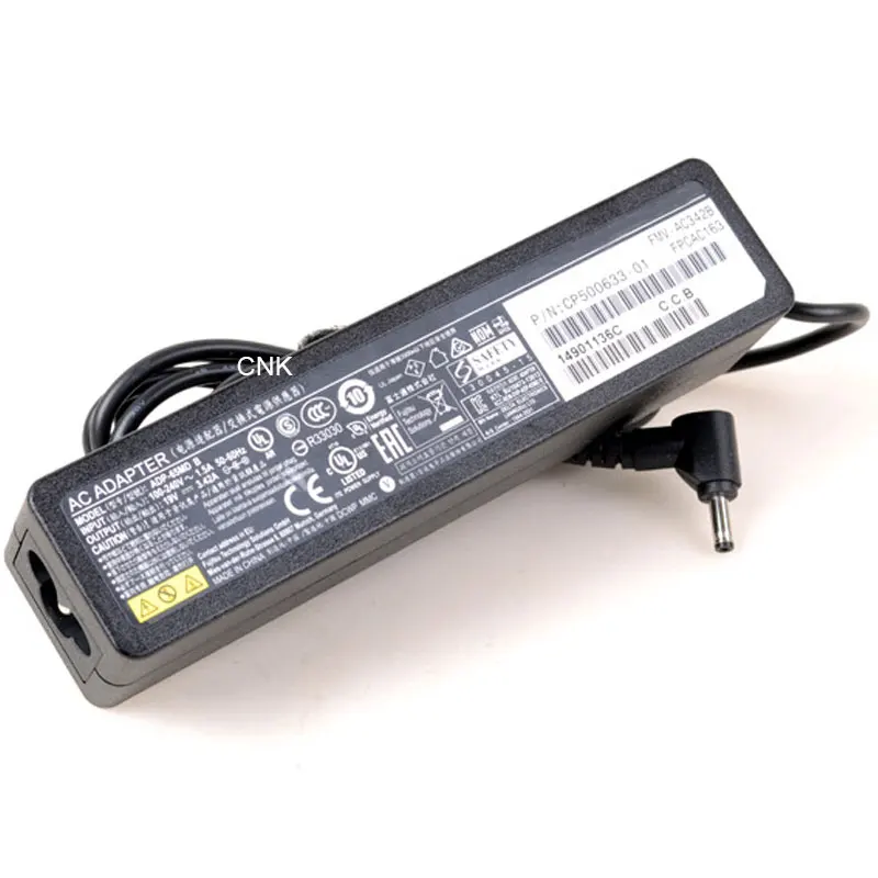 19V 3.42A 65 Вт 3 5*1 35 мм ноутбук Зарядное устройство для FUJITSU U772 UH572 LIFEBOOK SH771 ADP 65MD B FMV AC342B