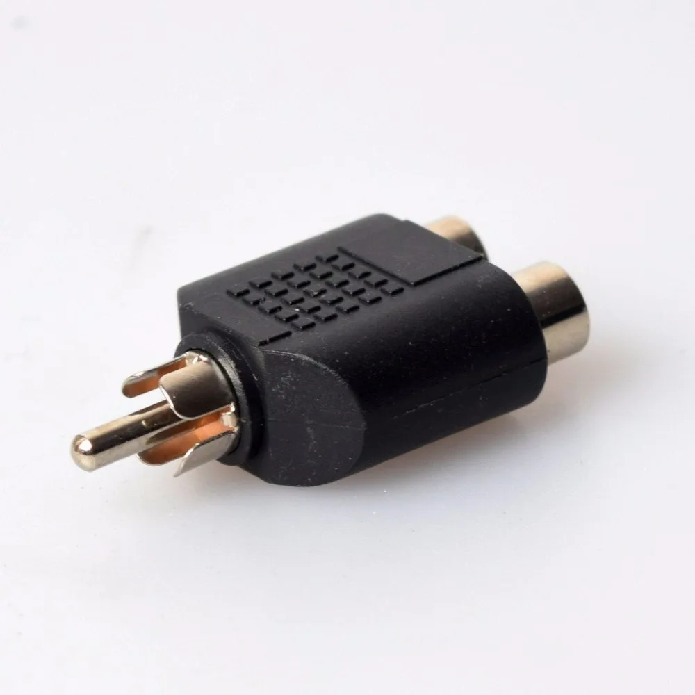 3PCS 2 RCA Female to 1 Male Y Splitter Adapter -RCA Inputs Add-on for Car Navigation Side Expand Single Reverse Cam Video | Автомобили и