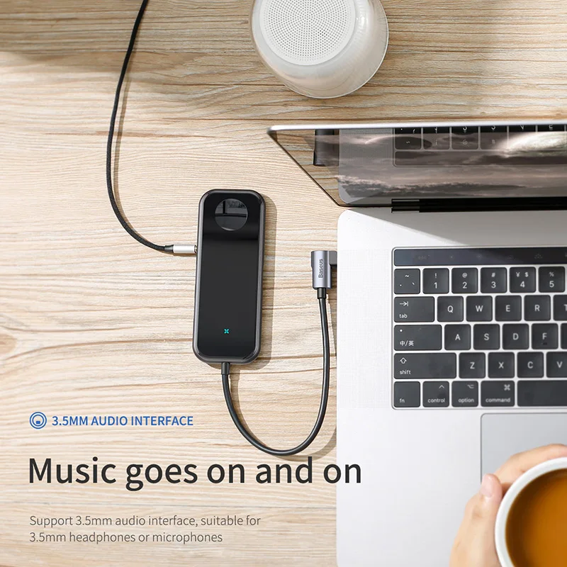 Baseus USB C концентратор с беспроводным зарядным устройством для iWatch type C usb-концентратор к Usb 3,0 HDMI для Macbook Pro с аудиоразъемом 3,5 мм