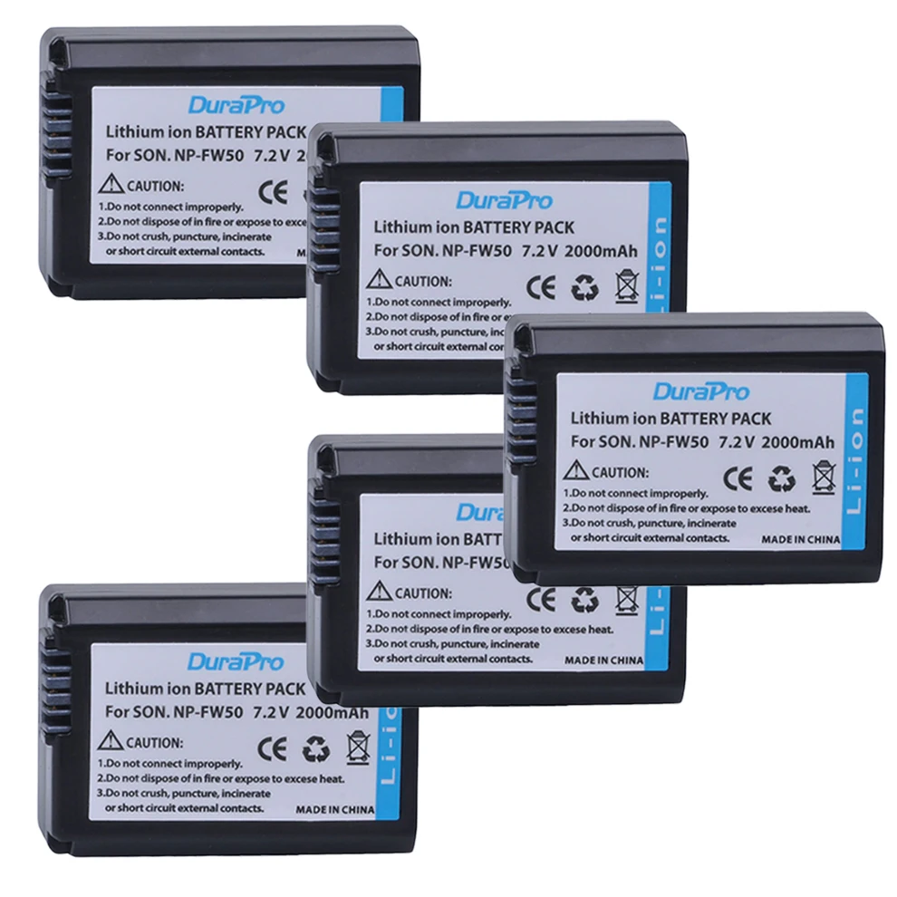 5 шт./лот NP FW50 NPFW50 батарея для Sony Alpha A33 A35 A37 SLT A37K A37M A55 A55V|npfw50 battery|np fw50battery for sony |