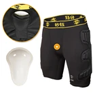 Мужские шорты для тренировок по регби, футбольные шорты для баскетбола, защита для спорта, губка, шорты для катания на коньках, бандаж