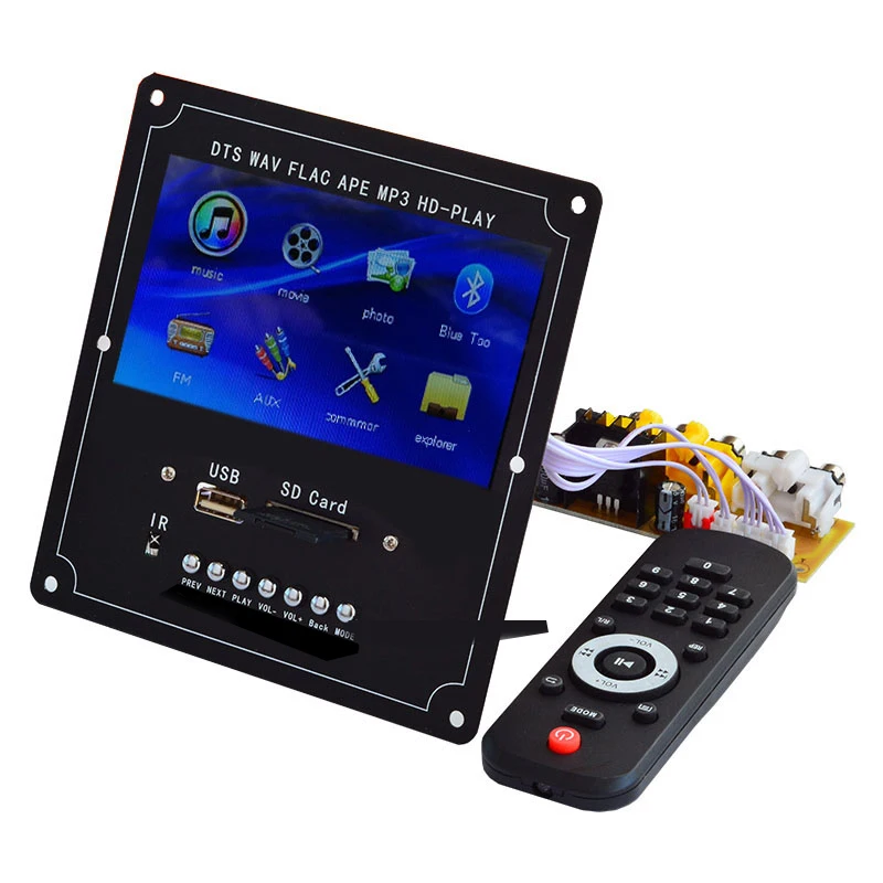 DTS модуль Bluetooth без потерь беспроводной аудио видео декодер ЖК экран mp4/mp5 HD APE/WAV/MP3