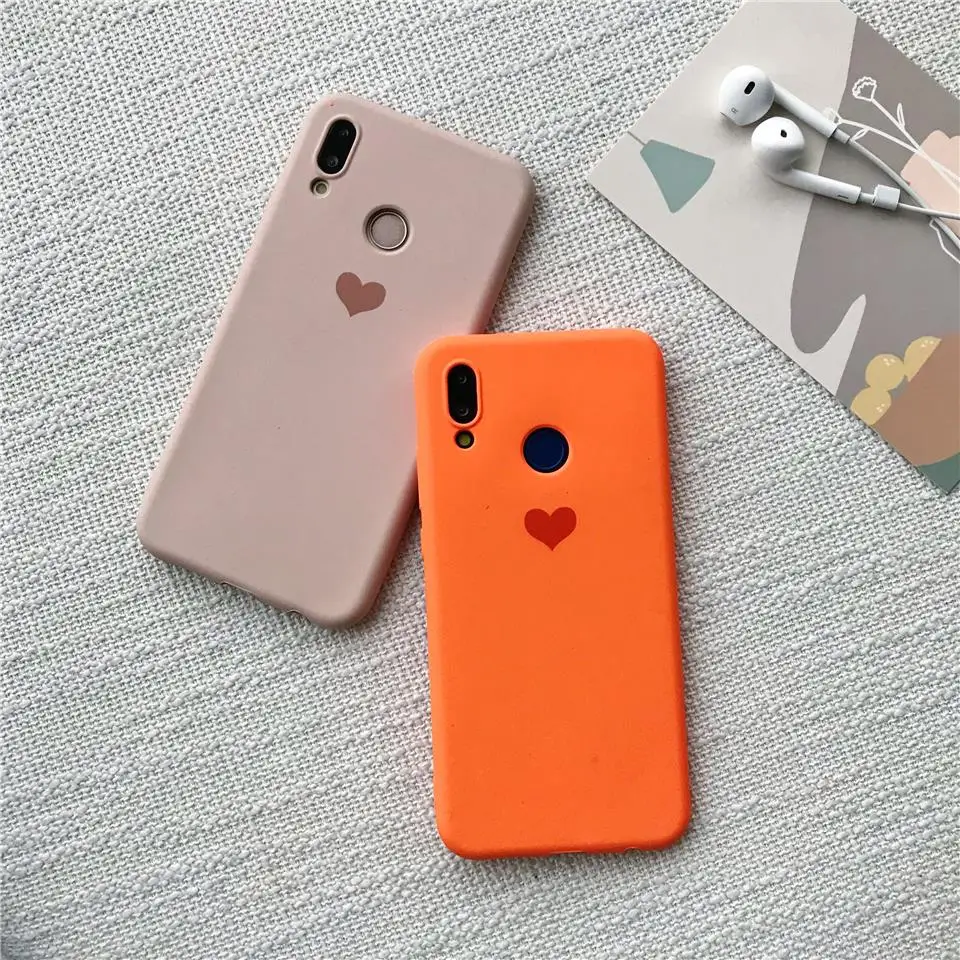 Милый силиконовый чехол из ТПУ с принтом сердца и песка для huawei Honor 8X 7X 6X 5X 4X 8C 7C 6C 5C