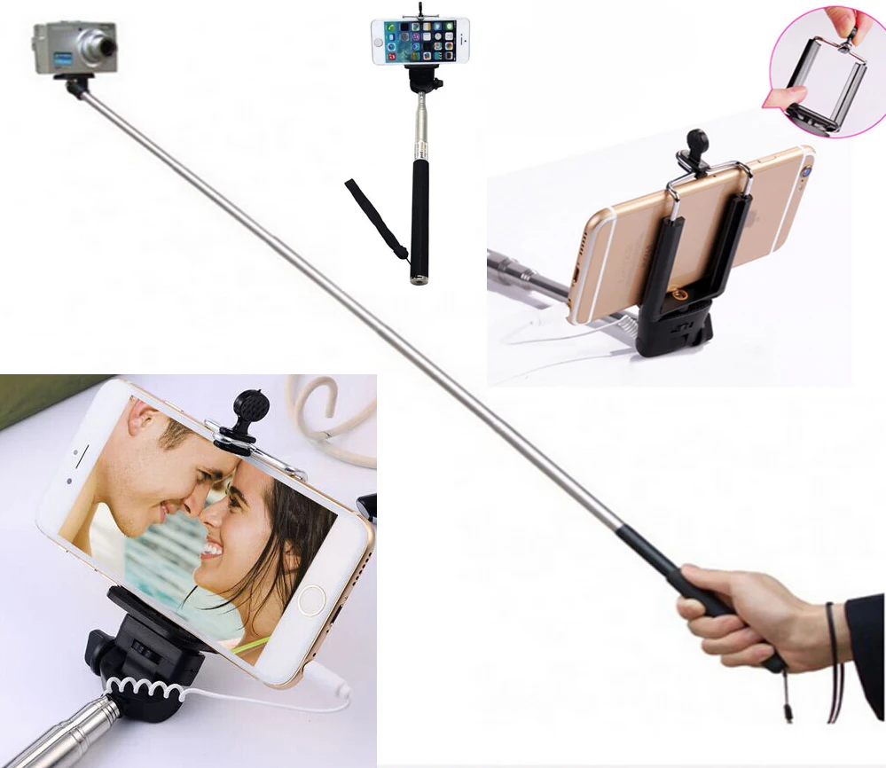 Телескопический Selfie фотография ручной монопод держатель для сотового телефона