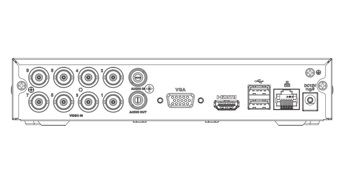 Dahua 4/8 Channel Penta-brid 4M-N/1080P Cooper 1U цифровой видеорегистратор XVR1B04H XVR1B08H | Безопасность и