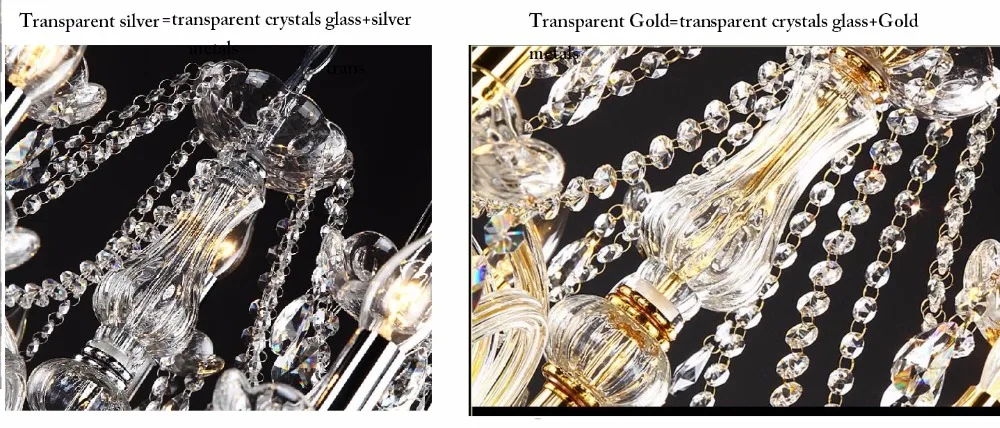 Современные хрустальные люстры K9 потолочные светильники e14