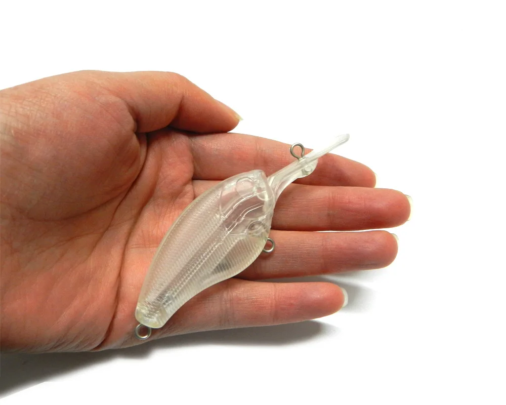 50pcs Unpainted Crankbait Bodies Fishing Lure Blank Hard Baits 3.3g/8.8g/9.5g/10g/10.2g | Спорт и развлечения