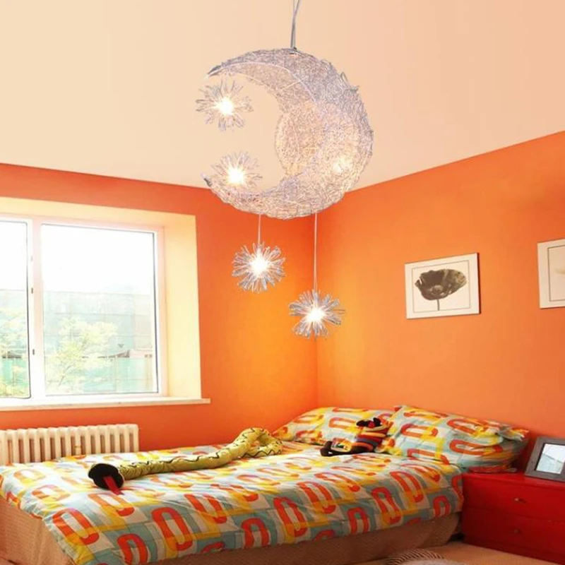 Модные алюминиевые светильники люстра в форме звезды освещение для гостиной