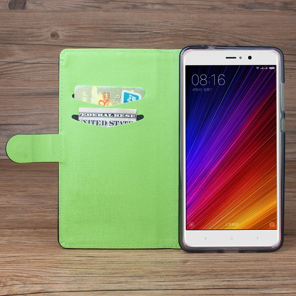 Высокое качество горячей бизнес мода pu кожа откидная крышка для xiaomi 5S case стенд