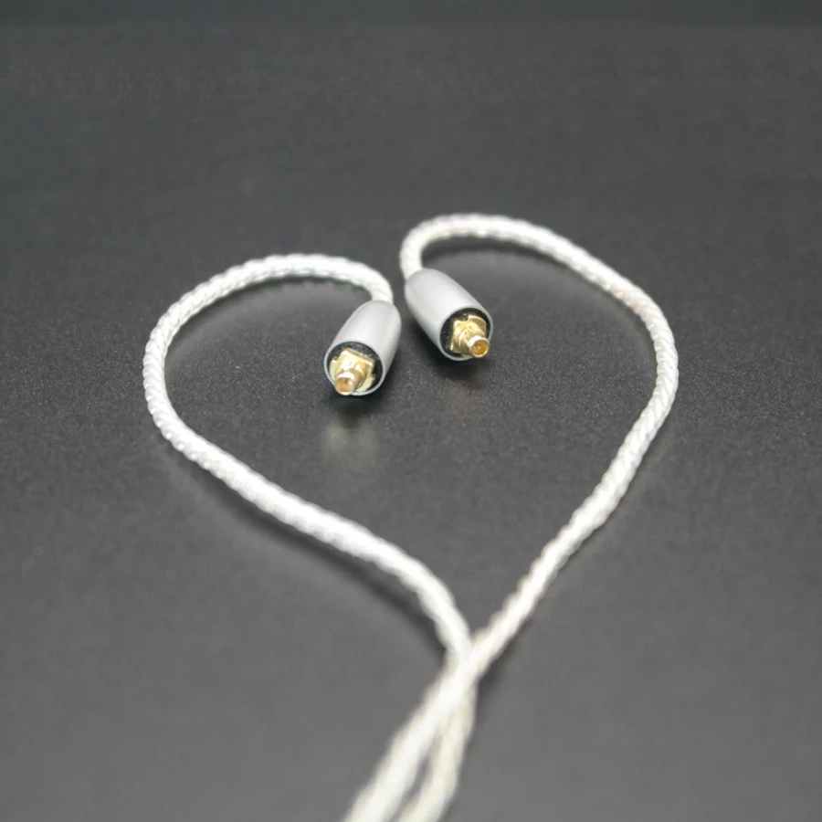 TD36 DIY кабель MMCX наушников сменный провод для Shure SE215 SE535 SE846 UE900 посеребренные линии
