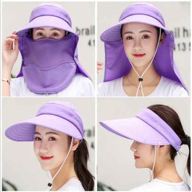 Летняя 2019 Защитная крышка для шеи Chapeu Feminino защита от ультрафиолета женские
