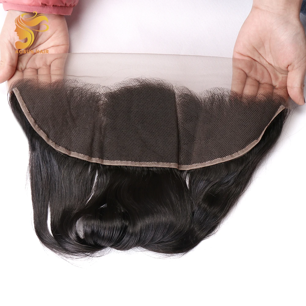 AOSUN волосы упругие вьющиеся бразильские волосы remy Weave Двойной нарисованный Fumi Egg кудри 13*4 Кружева Фронтальная застежка человеческих волос расширение