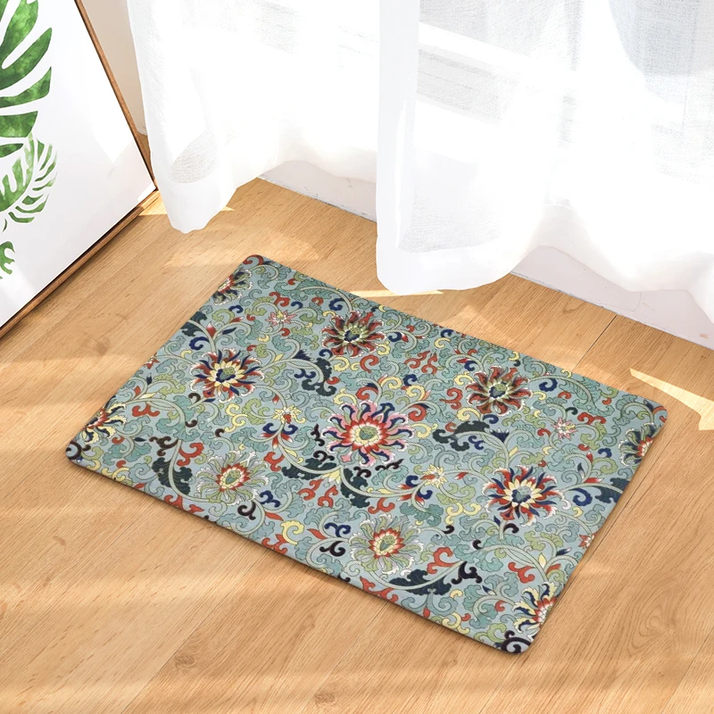 Новые коврики с цветами супер мягкие Нескользящие Коврики для кухни и ванной 40x60