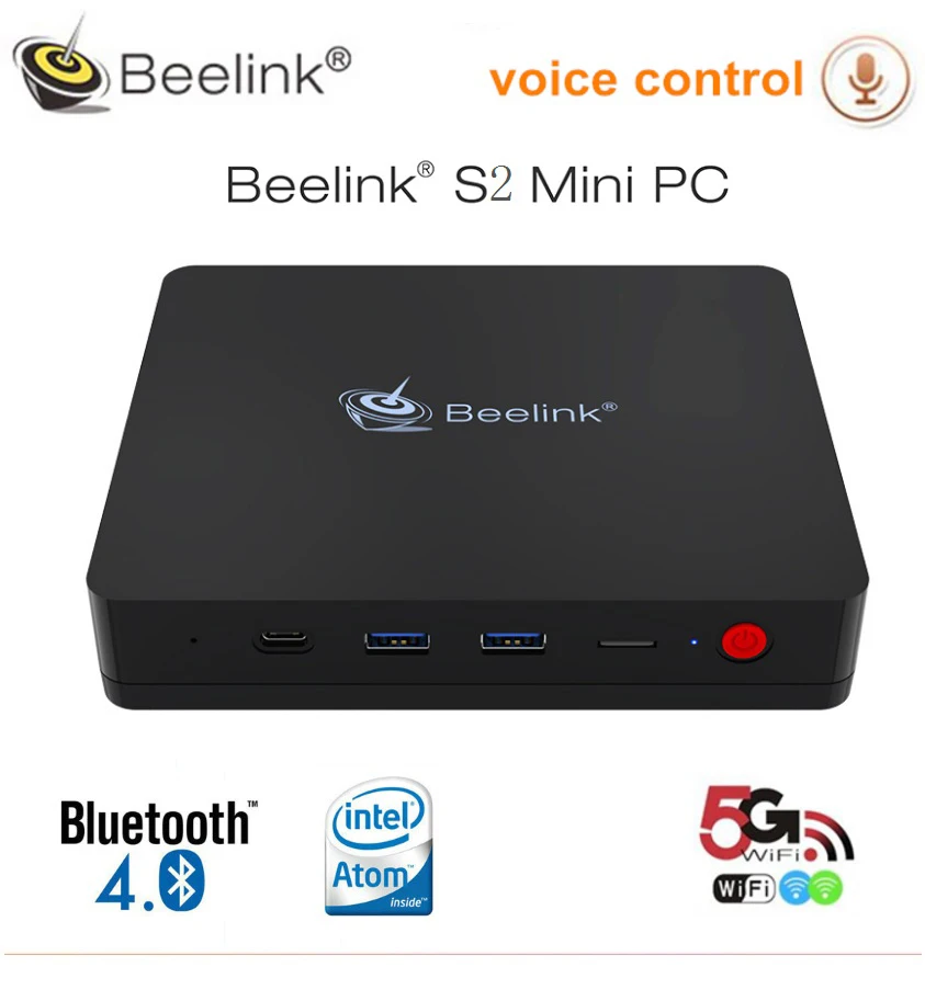 Beelink S2 мини ПК Intel Близнецы озеро N4100 ТВ коробка Поддержка 4 ГБ Оперативная память
