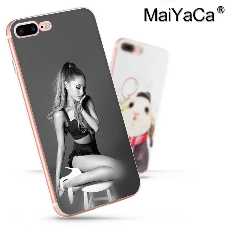 MaiYaCa Cat Ar Ariana Grande прозрачный мягкий ТПУ чехол для телефона iPhone 8 7 6 6S Plus X 5 5S SE 11pro