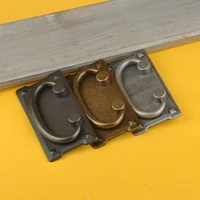 2pcslot antique bronze label tag pull retro furniture cabinet drawer label tag pull frame handle name card holder drawer box
