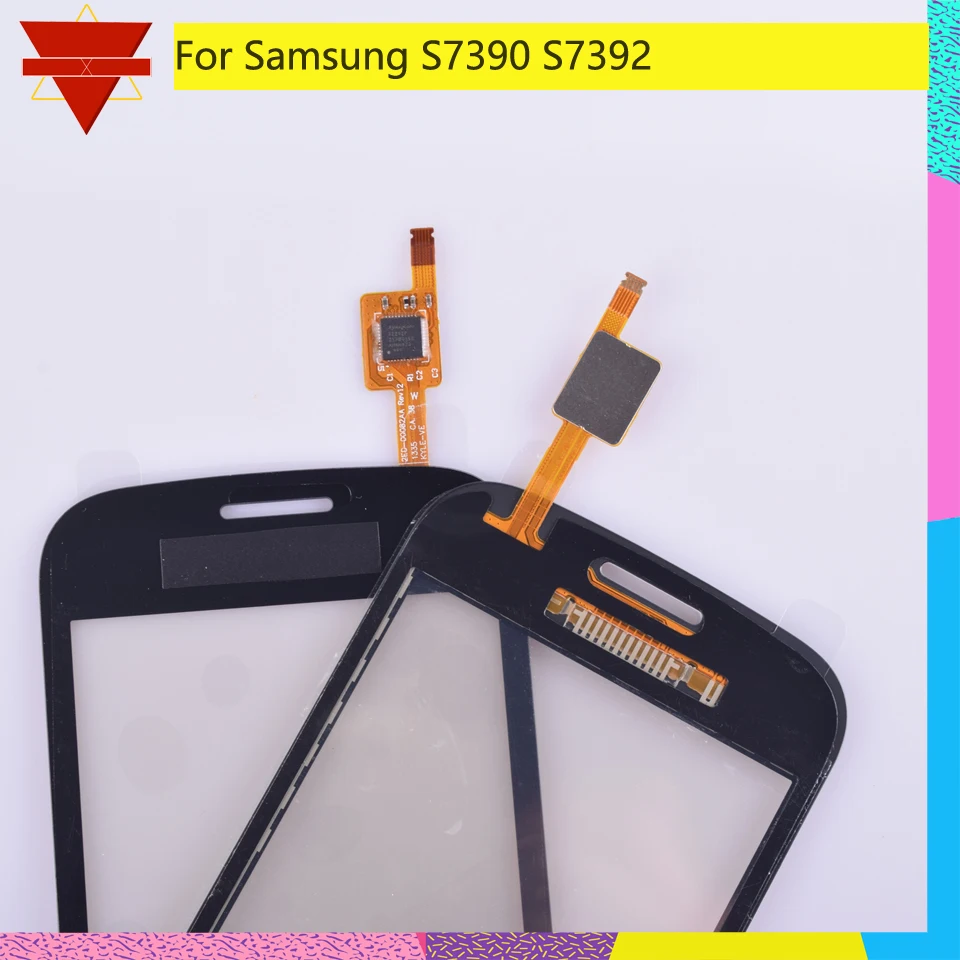 10Pcs\lot New S7390 Touch Panel for Samsung Galaxy Trend Lite 7392 GT-S7390 S7392 Screen Digitizer with flex cable | Мобильные