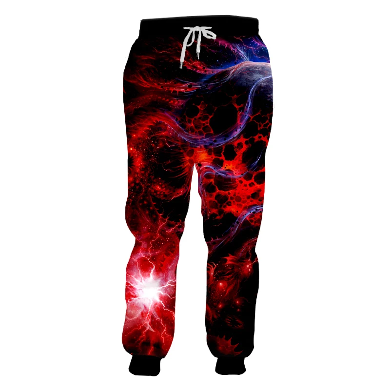 OGKB модные галактические джоггеры штаны-шаровары для женщин и мужчин красное