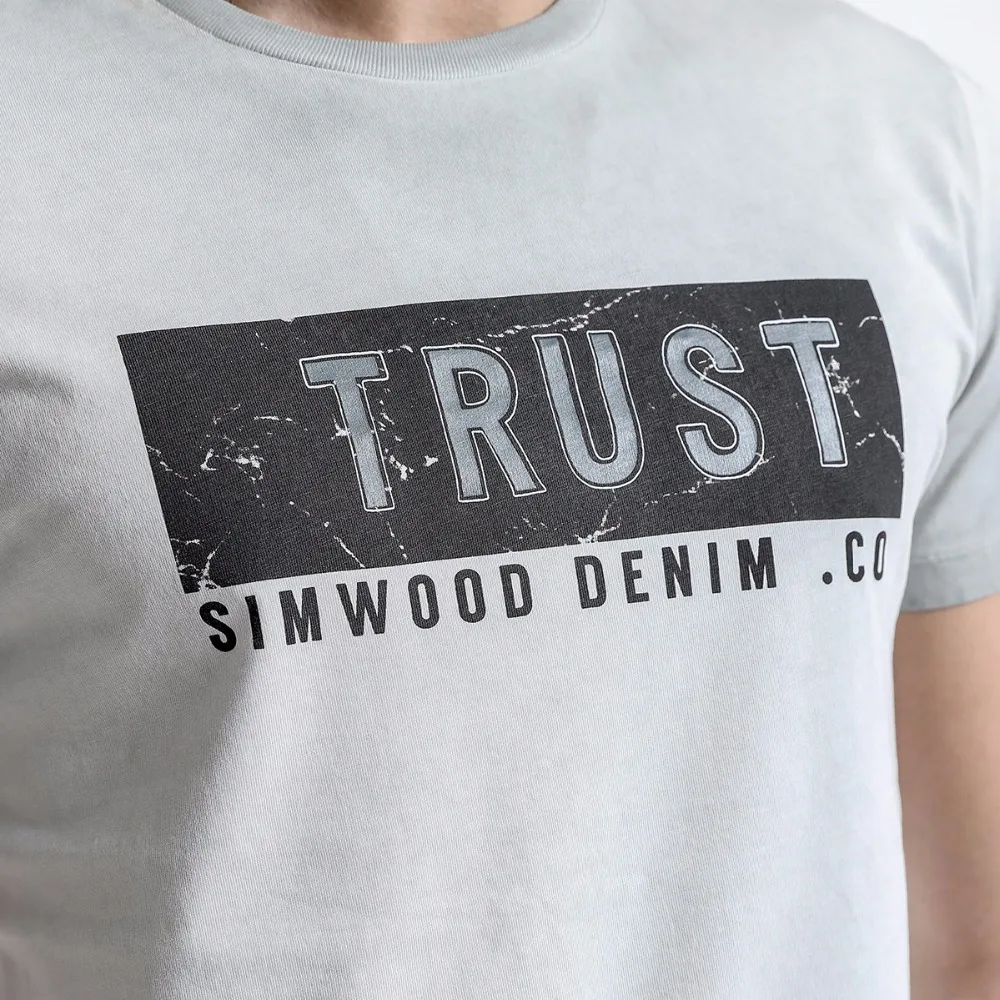 SIMWOOD 2019 Band футболки для мужчин лето 100% хлопок Slim Fit повседневное короткий рукав