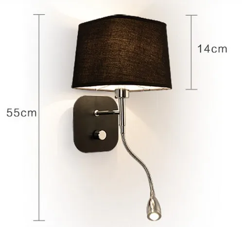 Креативный тканевый Настенный бра современный светодиодный настенный