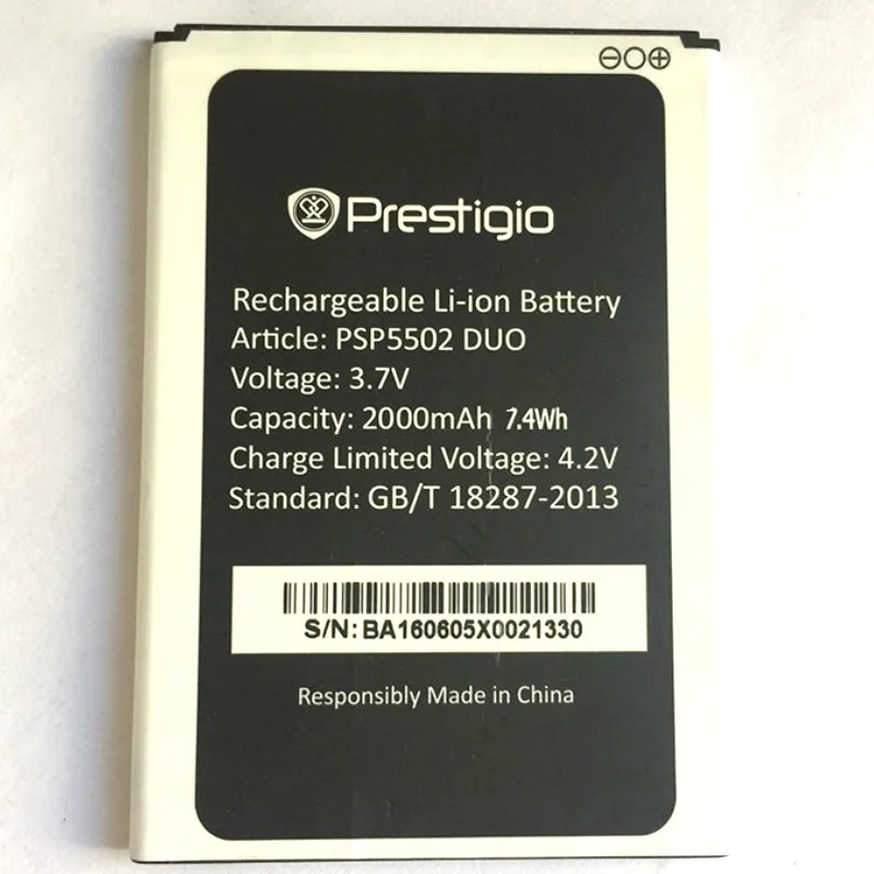 Аккумулятор 2000 мАч для Prestigio Muze A5/PSP5502 DUO/PSP5502DUO/Wize N3/PSP3507 DUO/PSP3507DUO батареи + трек