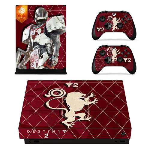 Игра Destiny 2 наклейка на кожу для Microsoft Xbox One X консоль и 2 контроллера для Xbox One X наклейка на кожу винил - Цвет: YSX1X0070