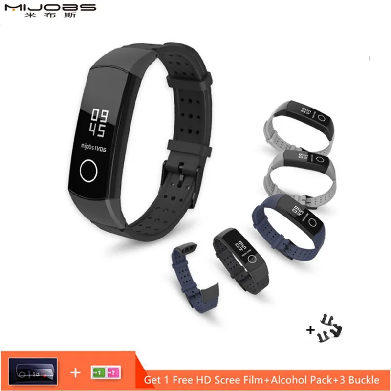 Ремешок силиконовый Mijobs для Huawei Honor Band 4 сменный Браслет наручных часов умные