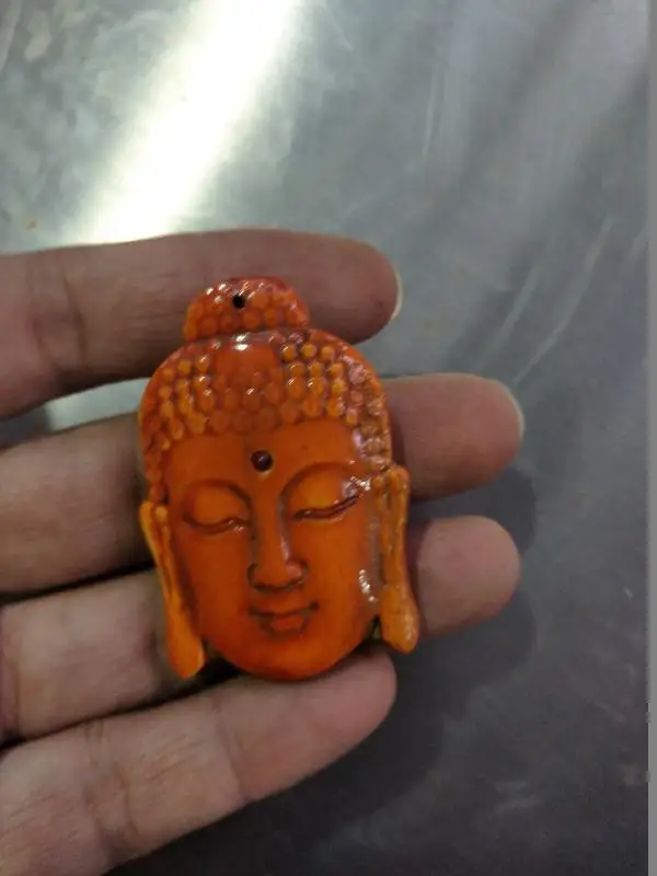 Редкая старая статуя/скульптура QingDyansty bone Buddha head бесплатная доставка | Дом и сад