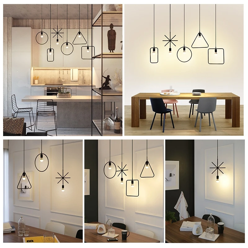 BDBQBL современные железные подвесные лампы в стиле арт деко металлический