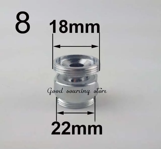 Переходник для смесителя Zelsaide латунный 360° 12/14/16/18/20/22/24 мм