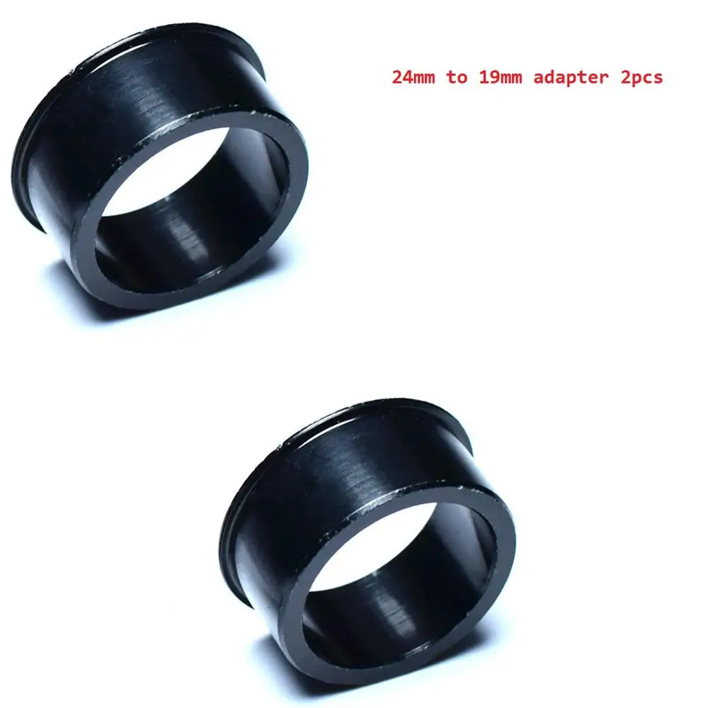 2pcs 24mm to 19mm Велосипедный Нижний кронштейн адаптер для Shi- mano 24 мм до 22 мм SR-AM/Tru- va tiv FA-S 19 мм GXP конвертер - Цвет: 2pcs 24mm to 19mm