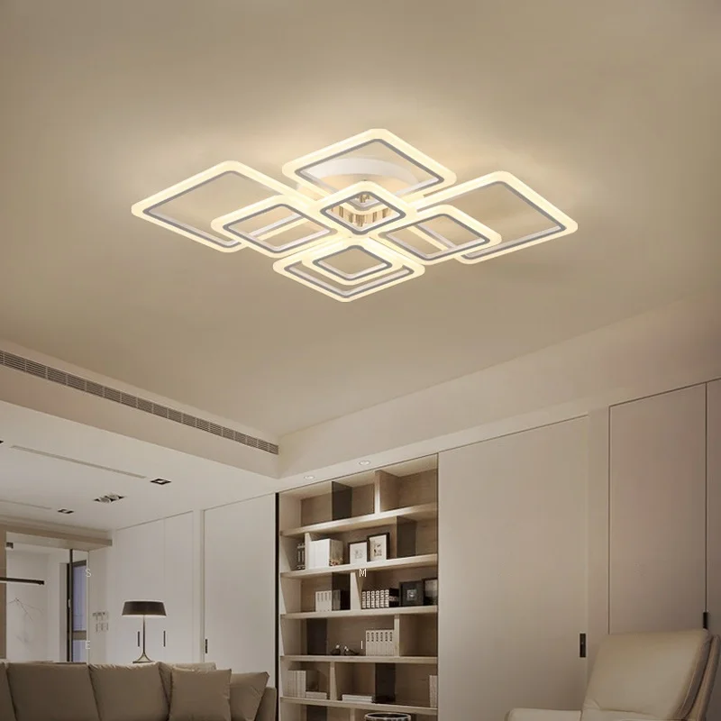 

Acrylic LED Ceiling lights Overhead Frame Large Deluxe Ceiling lamp Living Room Dining Room Bedroom Study Lighting fixture