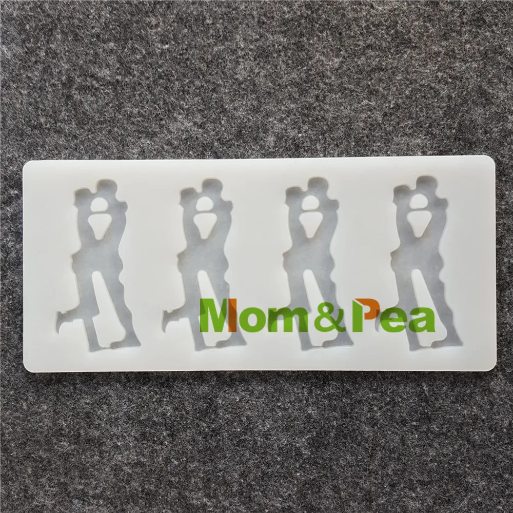 Мама и горох CX120 высокое качество Поцелуй Силиконовые формы шоколадные украшения