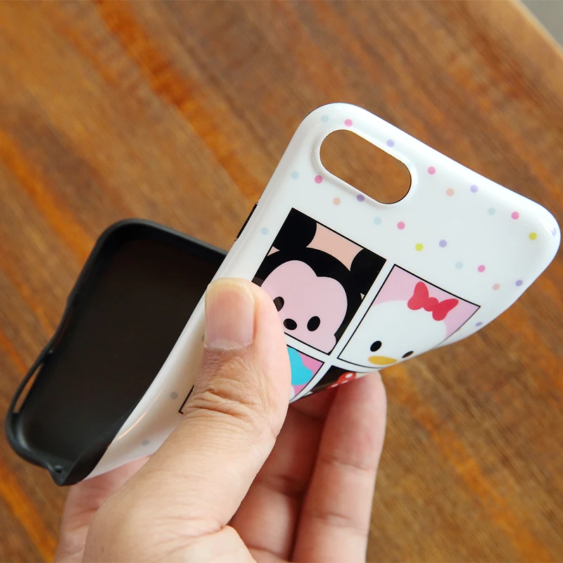 Для iPhone 7 Plus чехол с Минни + пленка из закаленного стекла ТПУ рисунком Микки для Apple
