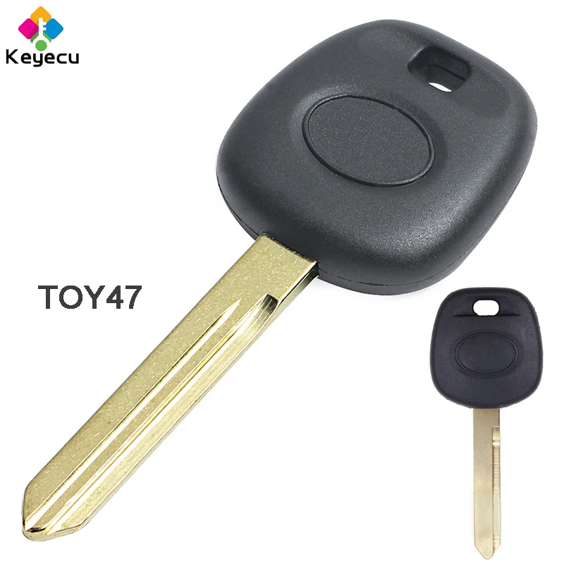 KEYECU Замена транспондера чехол для ключа TOY41/TOY43/TOY47 Blade FOB Toyota RAV4 Prado Yaris Corolla Camry