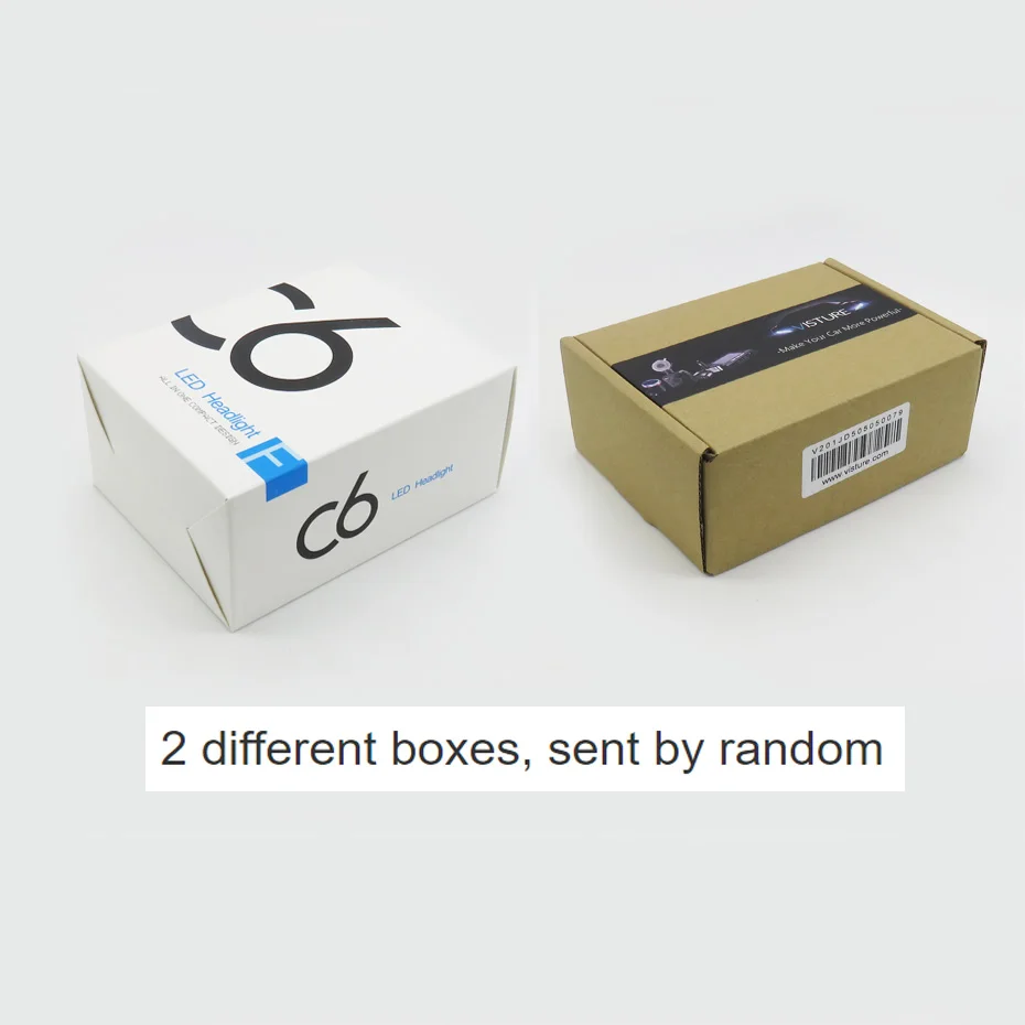 

10 pairs per lot car Led Headlight Bulbs Lamp H4 H7 H11 H8 H1 H3 Auto Car High low Beam 6000K LED light Visture C6