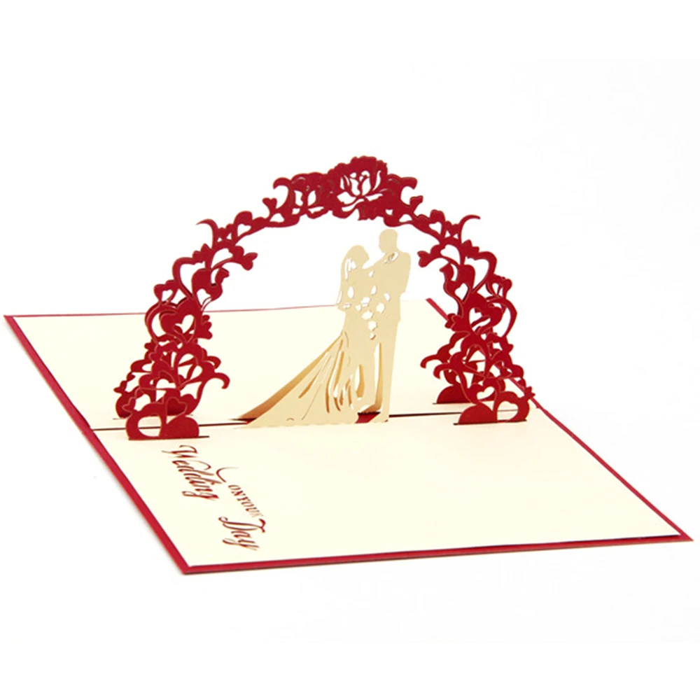 3D Pop Up Card Birthday Wedding Valentine Anniversary Greeting Invitations Paper For 2019 New | Дом и сад