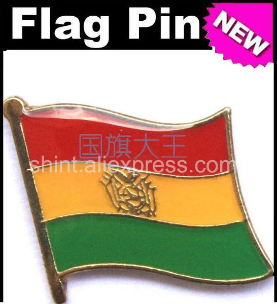 

Lapel Pins Bolivia Flag Pins All Over The World Badge Emblem Country State Pins