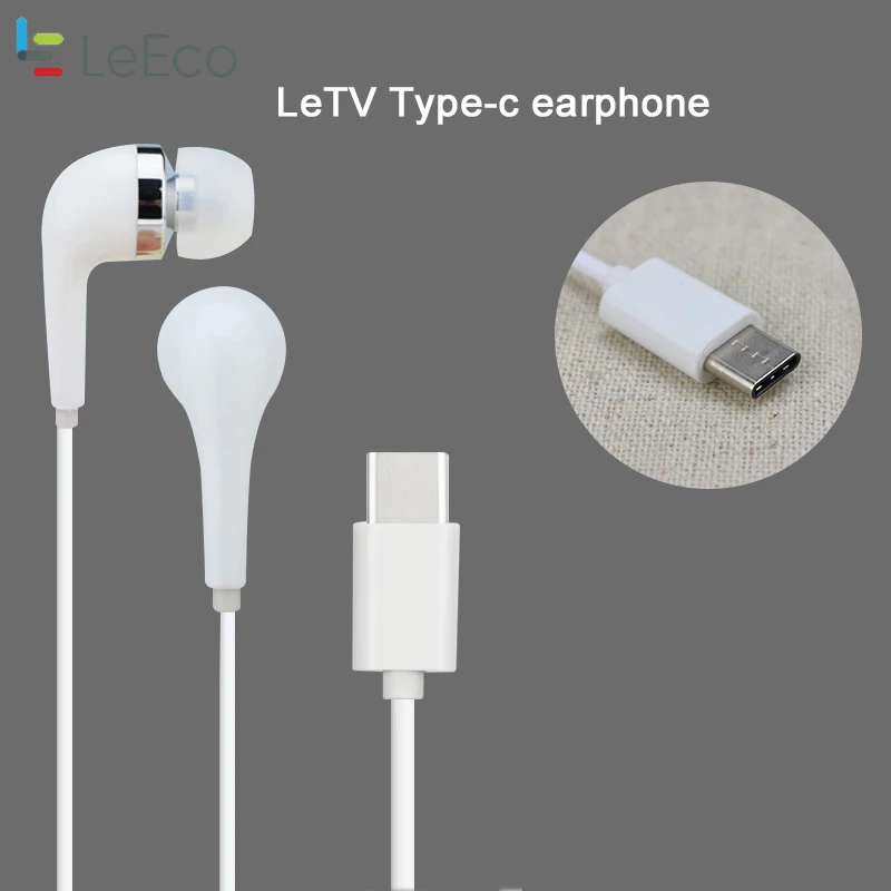 Новый LeTV Тип-c гарнитура 3 5 мм проводной Управление спортивные наушники-вкладыши