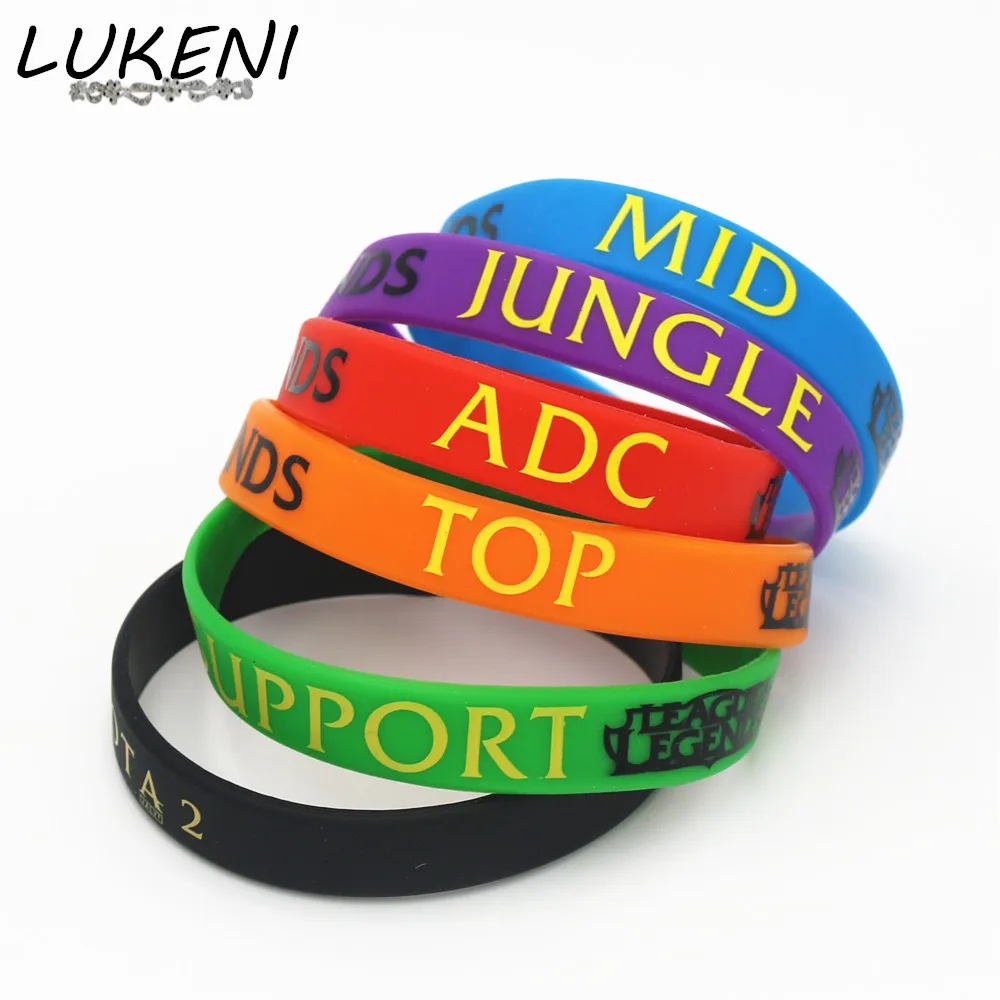 12 шт. силиконовые браслеты с надписью ADC JUNGLE MID | Украшения и аксессуары