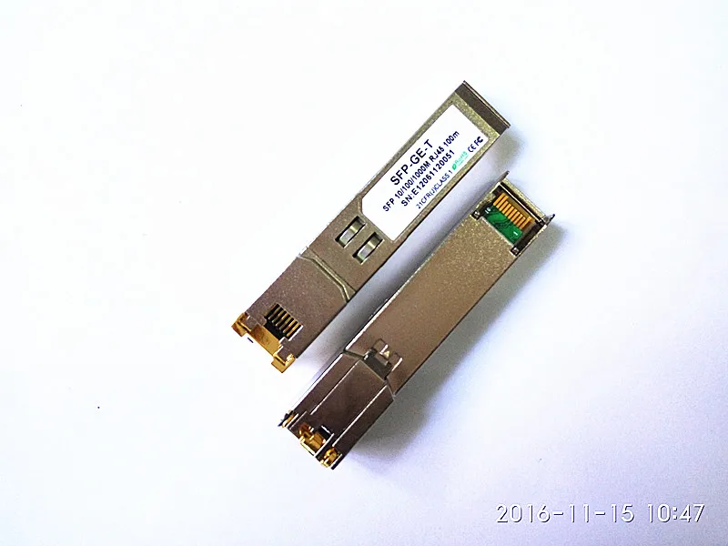 2 шт./лот оптоволоконный 1000base-T медный SFP модуль приемопередатчика соединитель RJ45