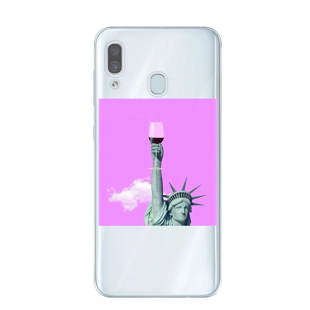 Чехол для телефона в винтажном стиле статуя Давида для Samsung A10 A20 A30 A40 A50 A60 A70 A80 A6 A8 A7 A9 Plus Мона Лиза Ван Гог Забавный чехол