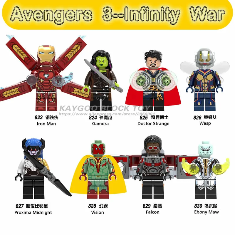 Сделай Сам блоки лего Marvel Железный человек Проксима Полночь iron Monger Ник Фьюри