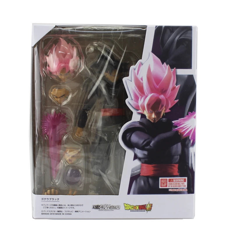 Free Shipping 5.5&quot Dragon Ball Z Anime Super Black Goku Zamasu SHF Moveable Boxed 14cm PVC Action Figure Model Doll Toys Gift | Игрушки и