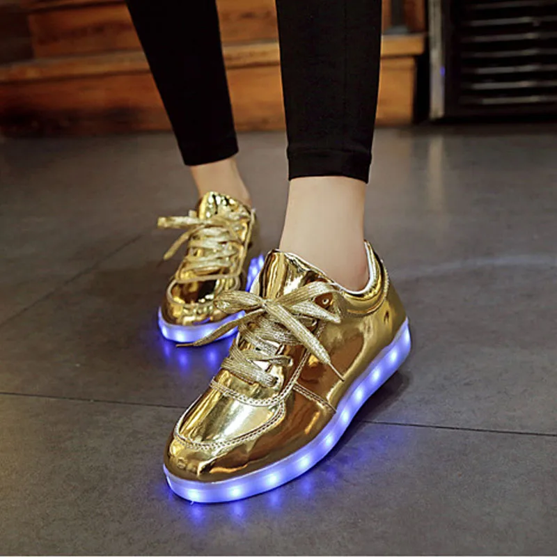 glowing sneakers USB Charging Led shoes Feminino Basket Light Up Trainers Kid Casual Boy&ampGirl Luminous Sneakers children | Детская