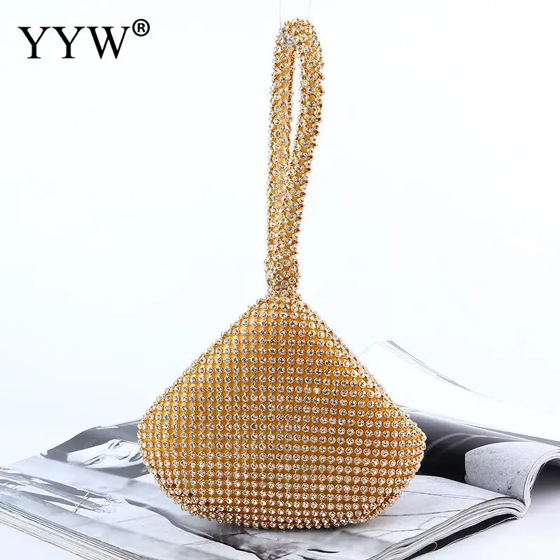 Женские сумки клатчи YYW Fly со стразами винтажная вечерняя сумочка и кольцом для