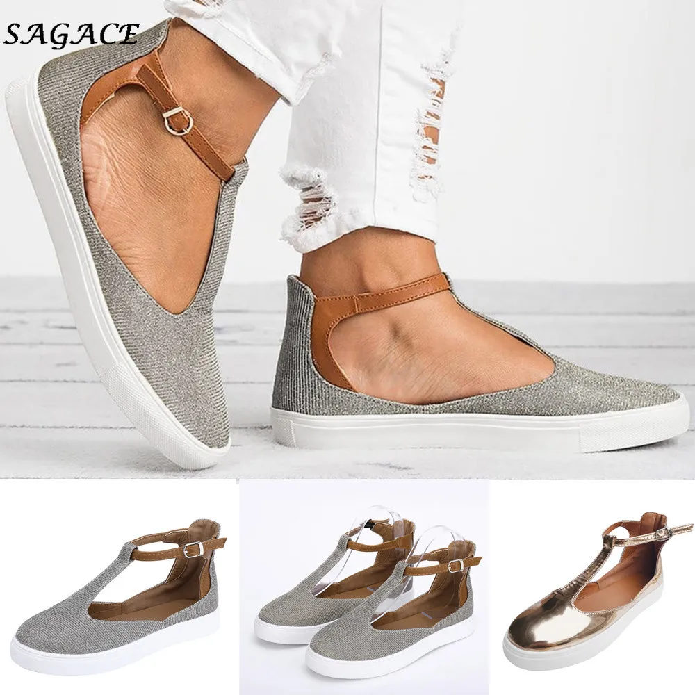 CAGACE/Женская Осенняя обувь Женская Винтажная с круглым носком на платформе