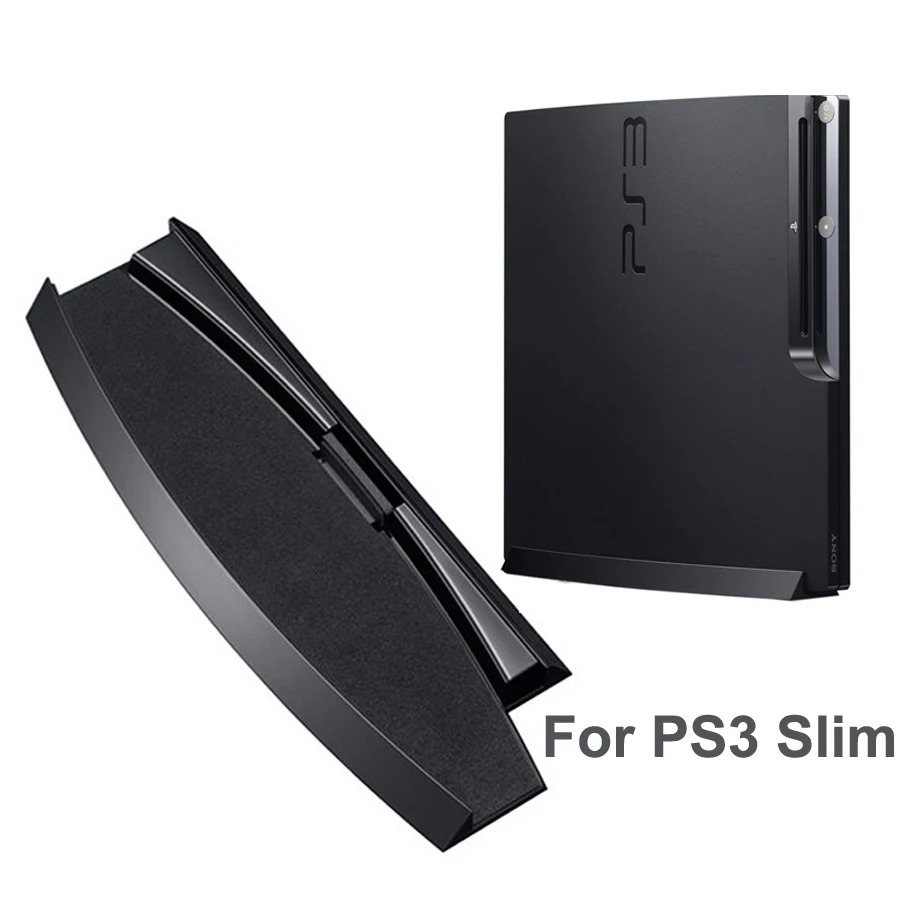 Вертикальная подставка черная жесткая основа для PS3 Super Slim Sony Playstation 3 серия 2000